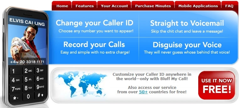 Mobile App that spoofs CallerID and your voice