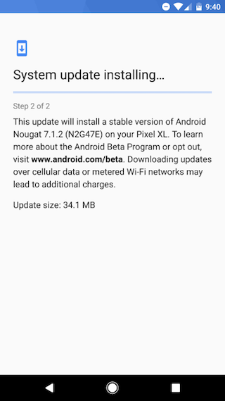 Stable Android 7.1.2 Beta update is now available for Google Pixel phones