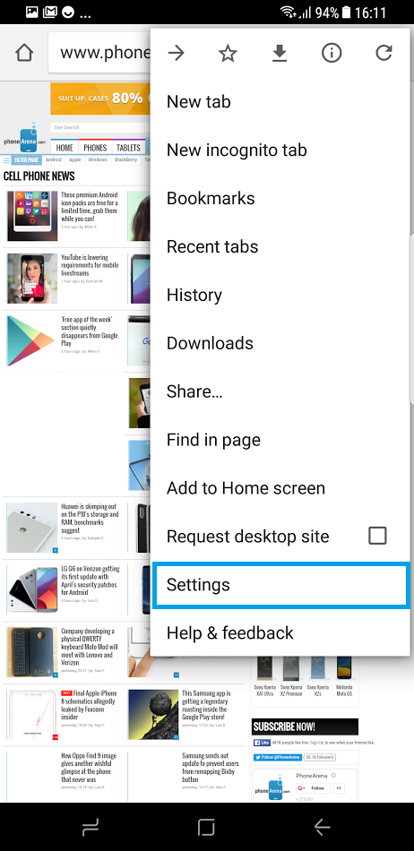 How to delete the browser history on your Samsung phone (clear browser cache)