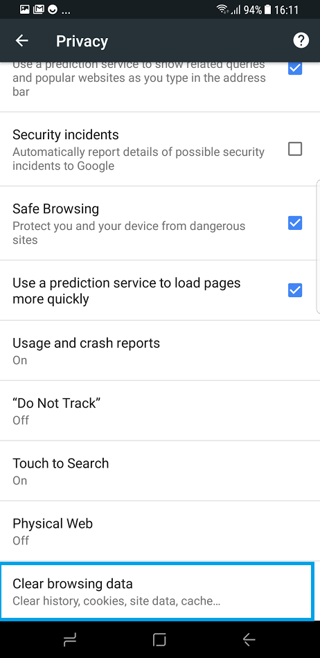 How to delete the browser history on your Samsung phone (clear browser cache)