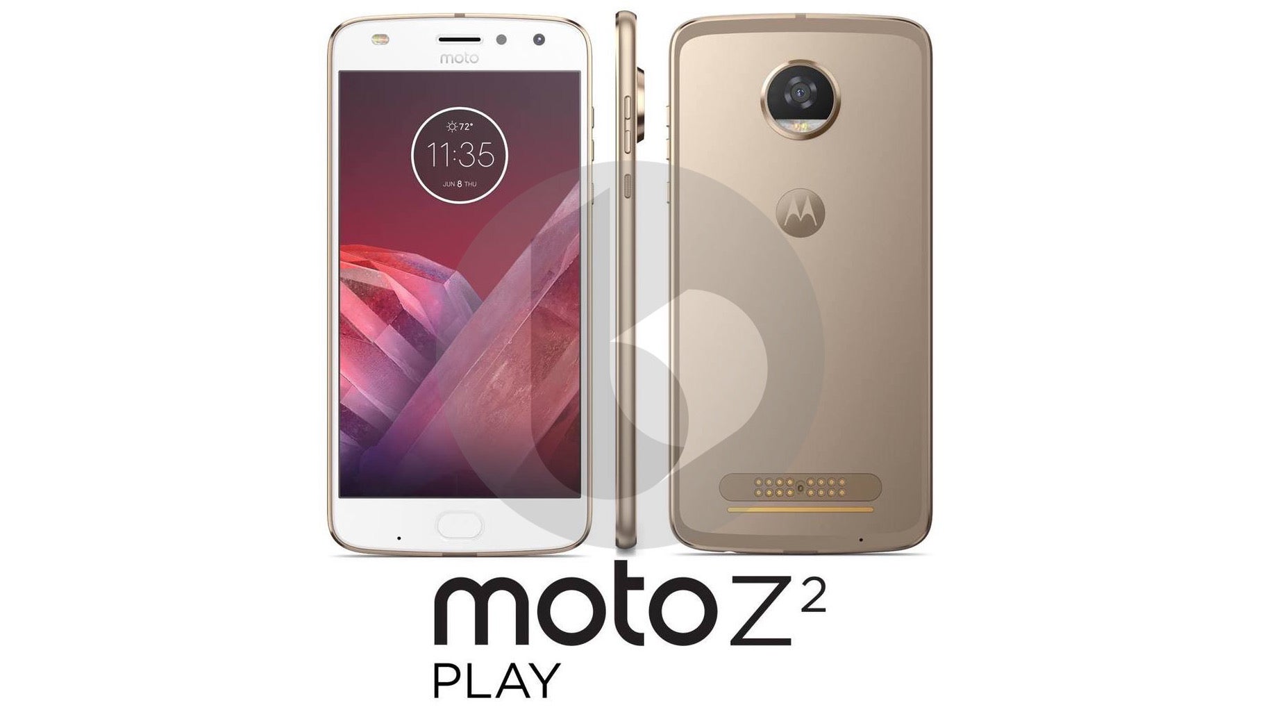 Leaked press render of the Moto Z2 Play shows a very incremental update