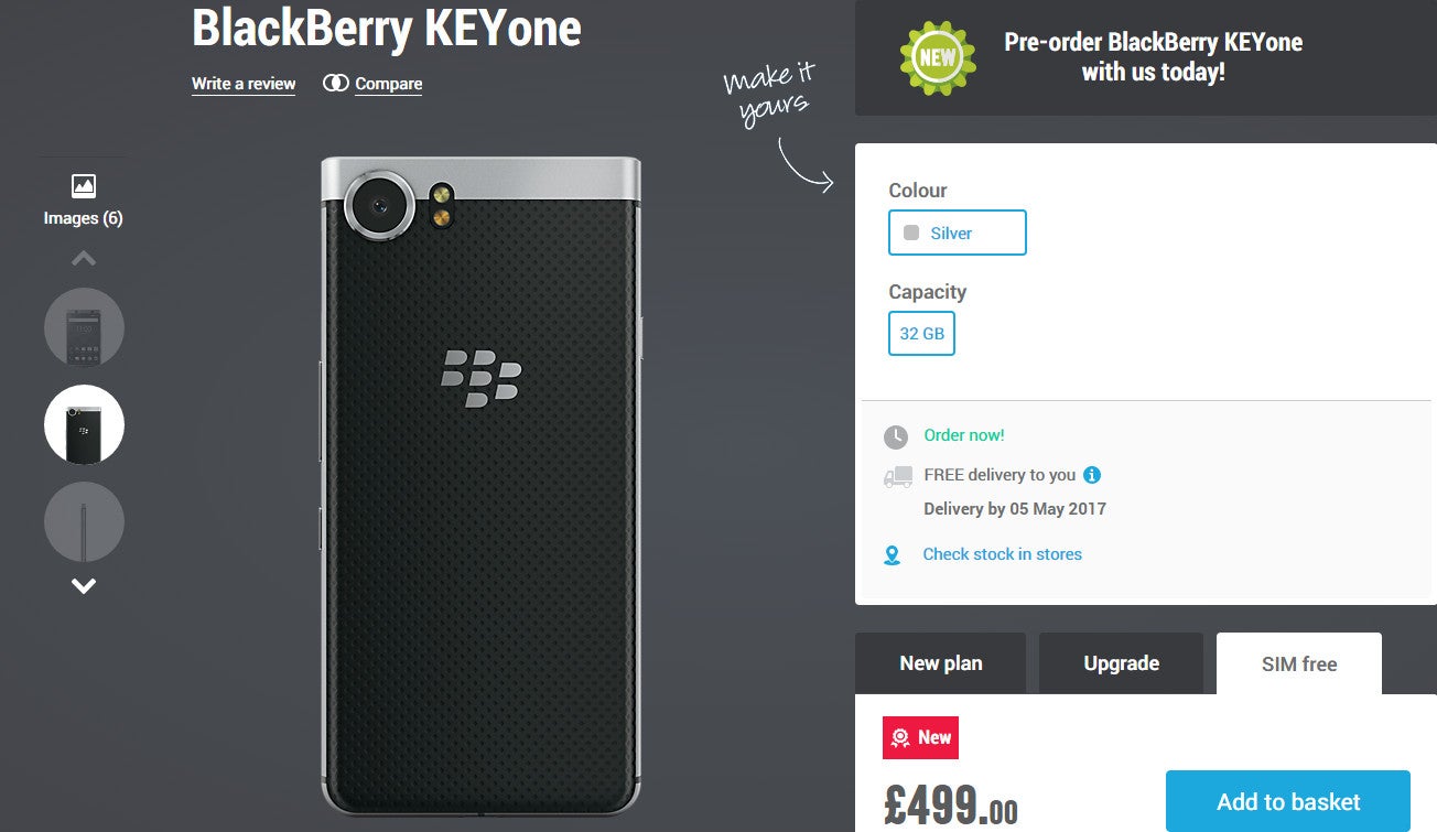 BlackBerry KEYone delayed in Europe by a few weeks