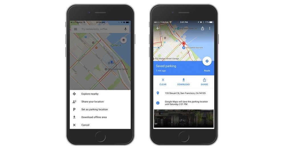 Google Maps now helps you remember where you parked your car