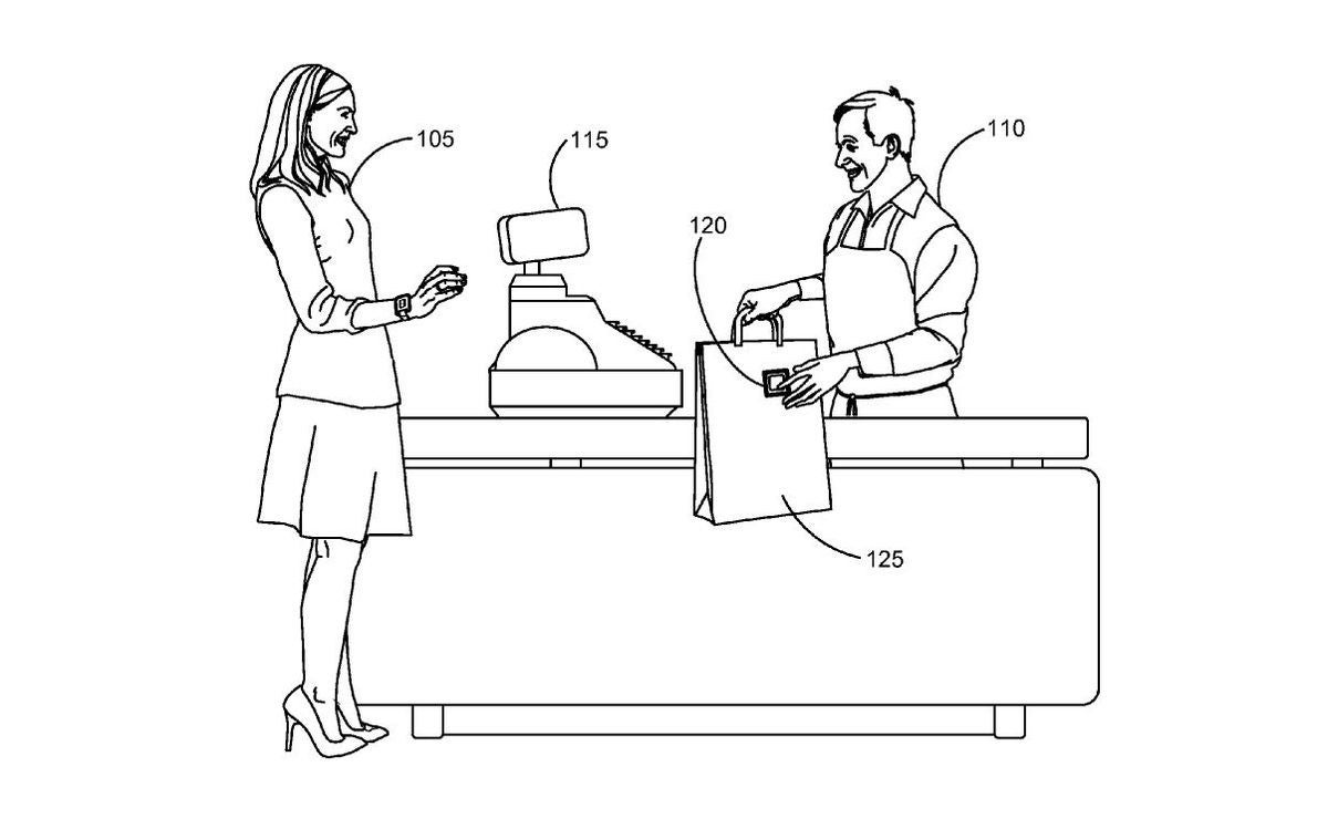 FIG. 1A illustrates an example of a provision of an electronic tag with custom-order nutrition data. - A new Apple invention could prevent us from overeating using RFID tags
