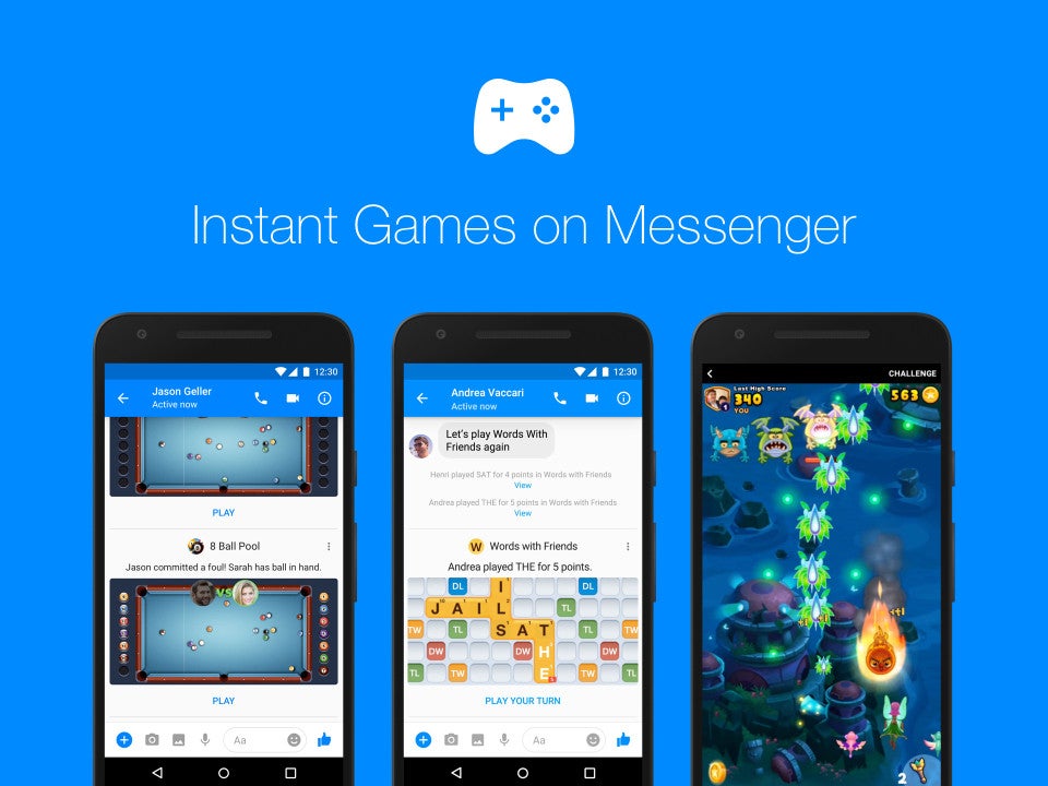 Facebook starts rolling out Instant Games for Messenger globally, new features added too