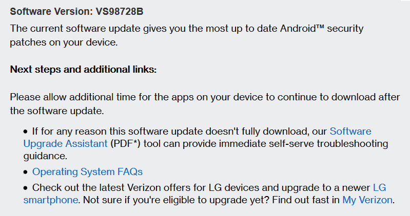 Verizon&#039;s version of the LG G5 now has an update to be installed - Verizon LG G5 receives software update that optimizes the phone and adds the monthly security patch