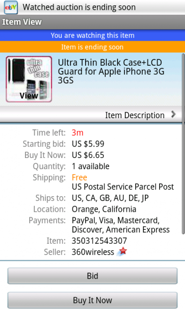 Android now has eBay app of its own