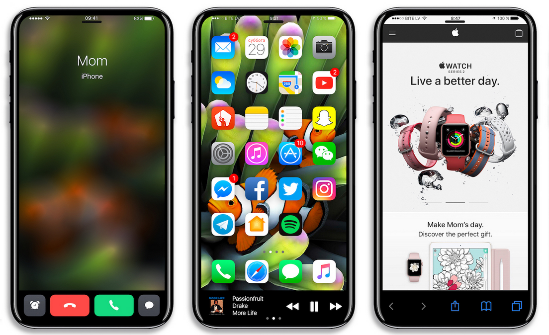 Concept renders of the Apple iPhone 8 - Check out these concept renders of the Apple iPhone 8