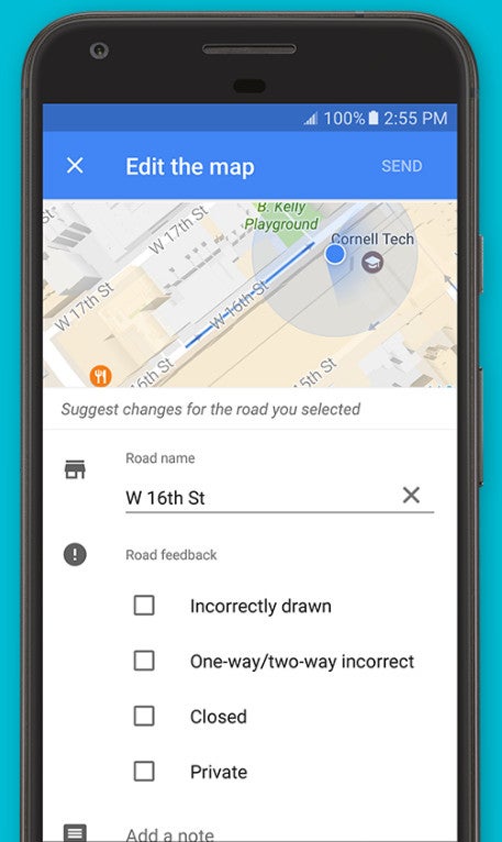 Google Maps updated with ability to edit roads on Android and iOS devices