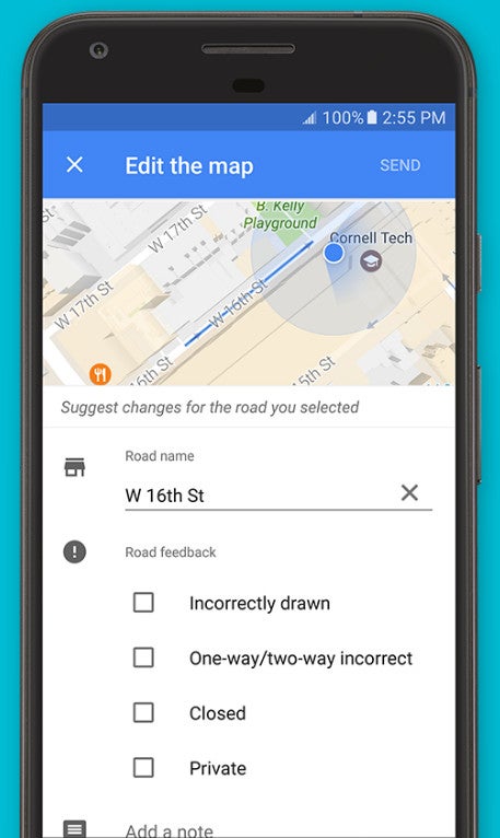 Google Maps updated with ability to edit roads on Android and iOS devices