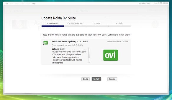 Nokia Ovi Suite 2.1 adds Ovi.com contacts sync &amp; media transfer