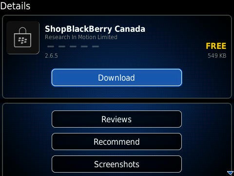 Shop for BlackBerry accessories with the ShopBlackBerry app