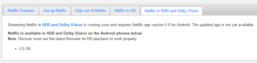 Netflix certifies its first phone for HDR and Dolby Vision streaming... yep, it&#039;s the LG G6