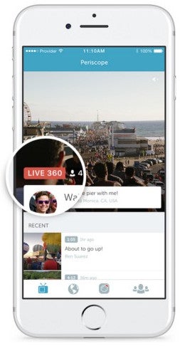 Periscope updated on Android to support 360 video broadcasting