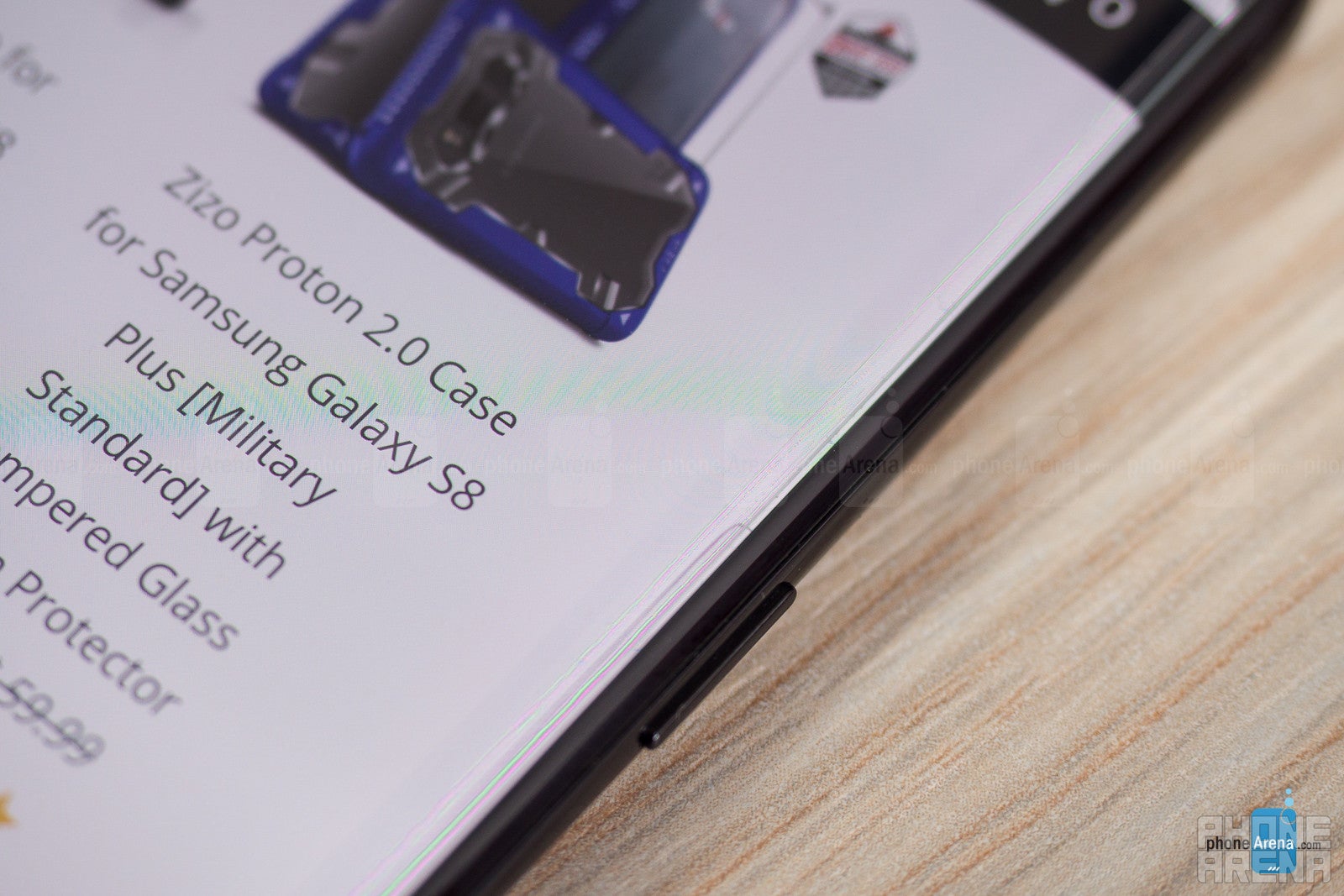 The included screen protector's edges distort the image a bit - The Zizo Bolt provides all-round protection for your Galaxy S8 or S8+