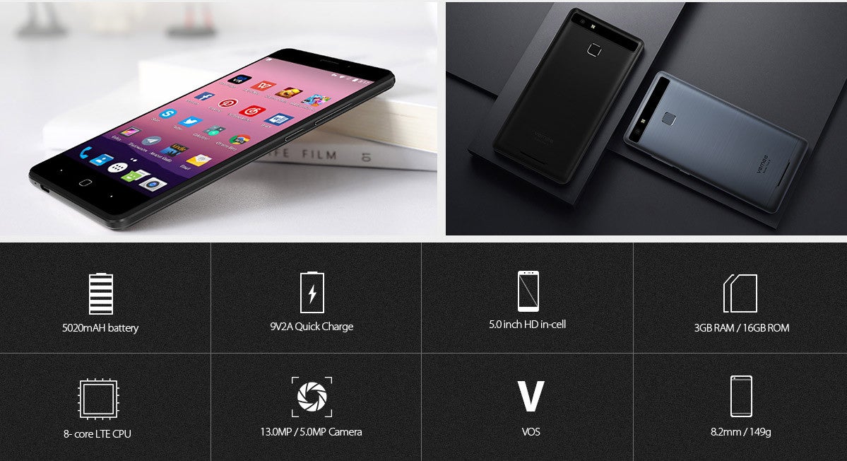 Vernee Thor E is a 5&quot; phone with massive 5020 mAh battery and 3-day endurance