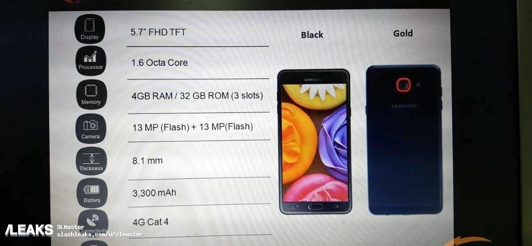 Samsung Galaxy J7 Max leaked specs portray a powerful and affordable 5.7-incher