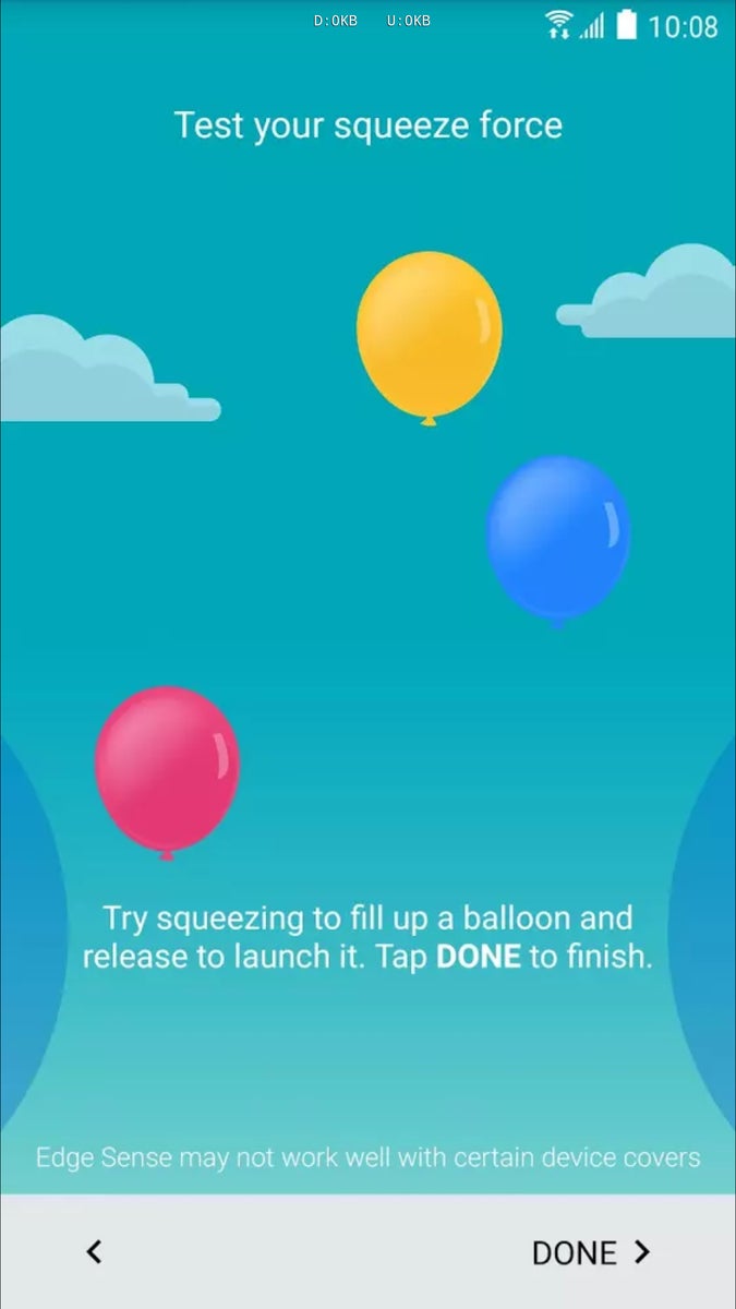 A leaked screenshot of the Edge Sense tutorial - HTC U 11 rumor review: design, specs, features, and everything else we know so far