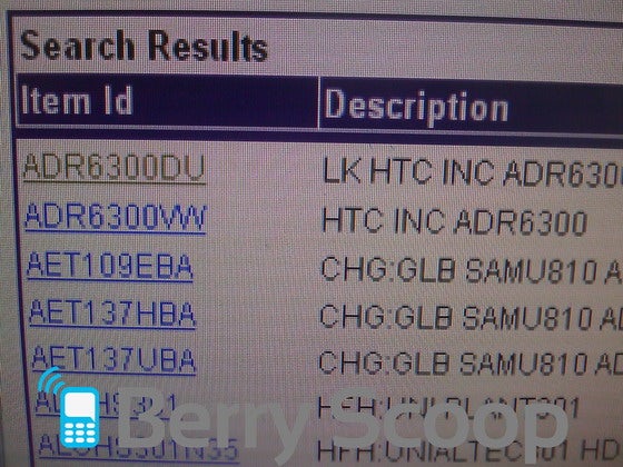 Verizon's system has the HTC Incredible listed?