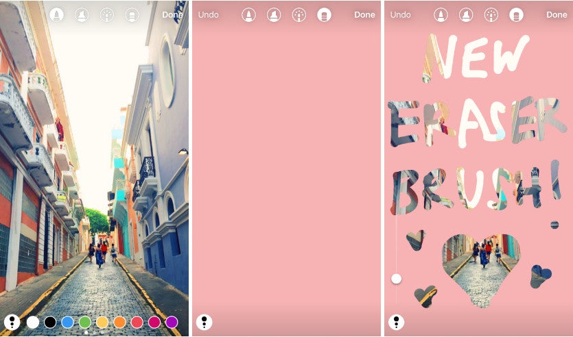 Instagram eraser brush - Instagram adds face filters, more creative tools