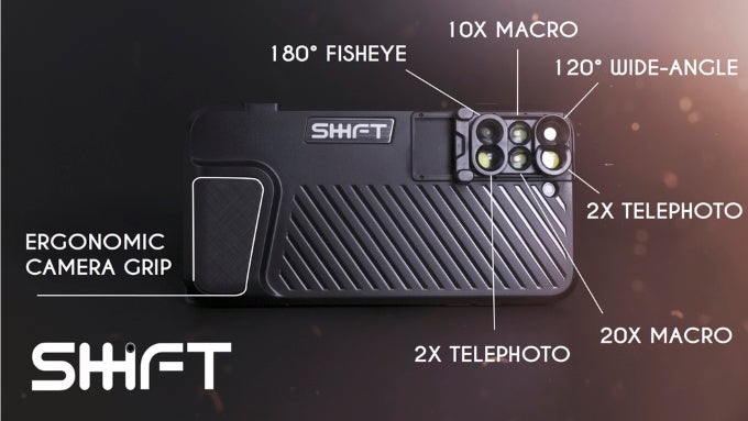 What if the iPhone 7 Plus dual camera had six camera lenses to choose from? You'd get the Shiftcam case