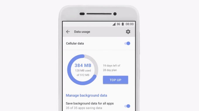 Data management is front and center on Android Go devices - Android O new features overview: picture-in-picture, notification dots, better copy-paste and more