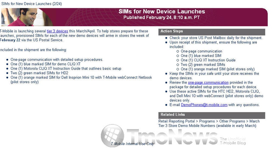 Dell Mini 10 expected to land on T-Mobile this spring?