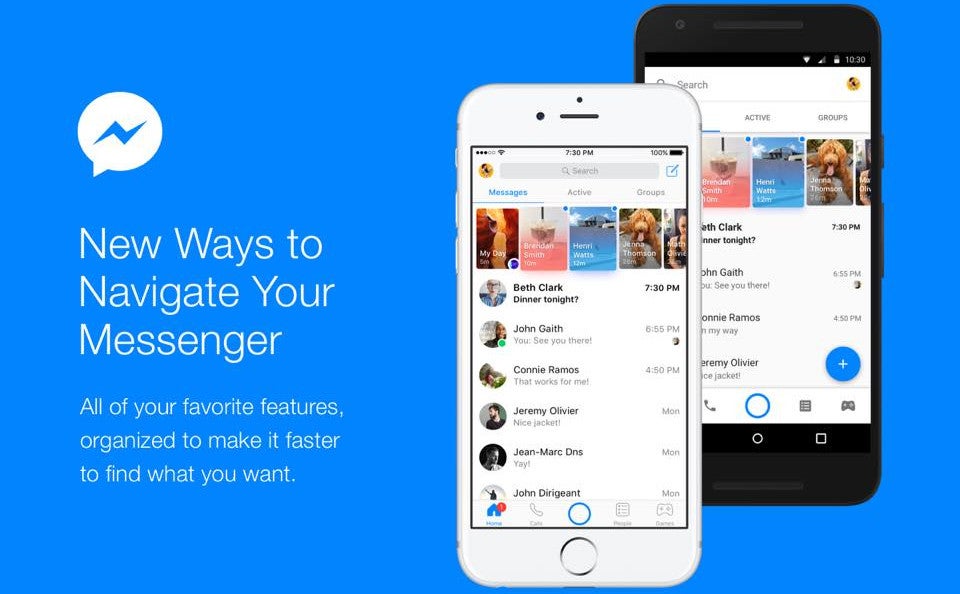 Facebook Messenger gets a redesigned home screen, new ways to navigate the app