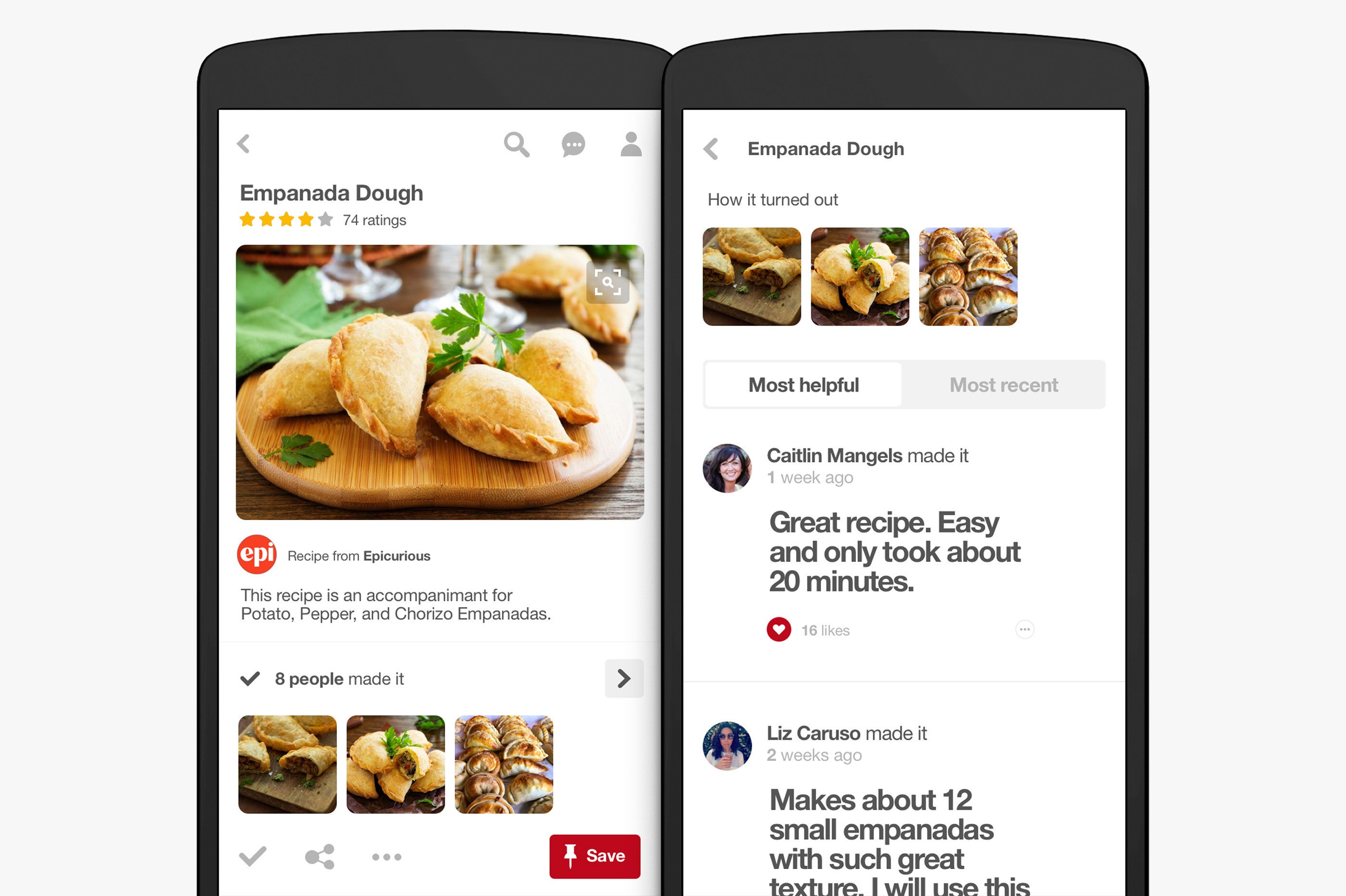 New version of Pinterest Lens offers recipes based on full dish recognition