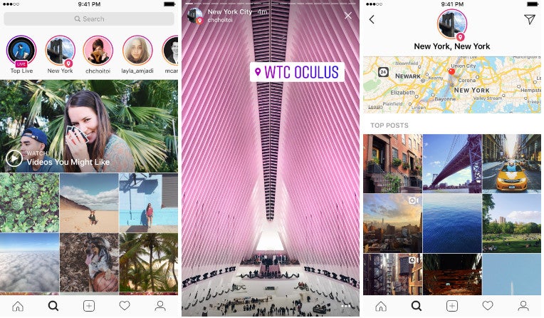 Instagram adds location and hashtag stories to Explore tab