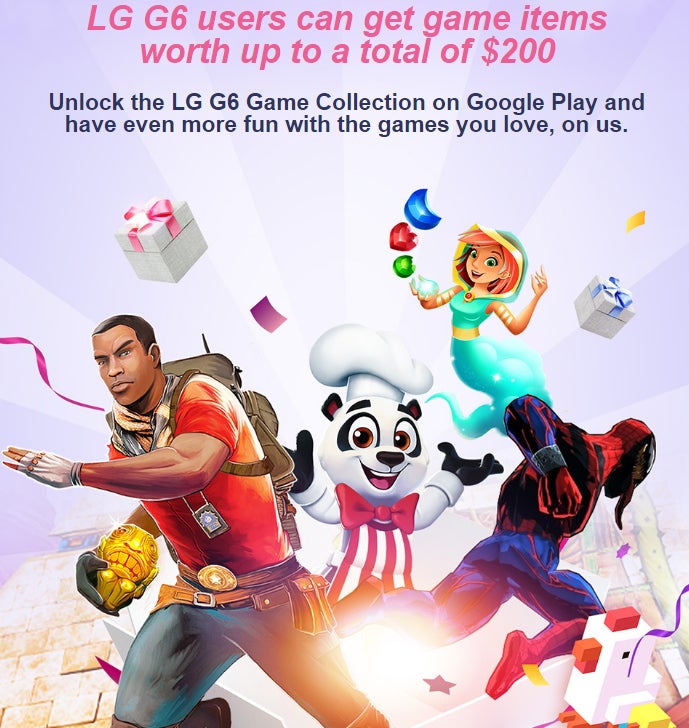 PSA: LG G6 comes with $200 worth of game items