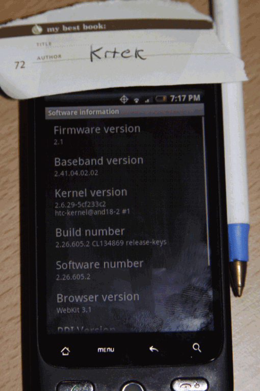 Android 2.1 leaked out for HTC Droid Eris