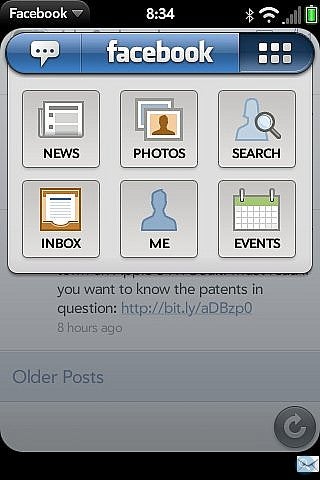 WebOS finallys get a much needed new Facebook app