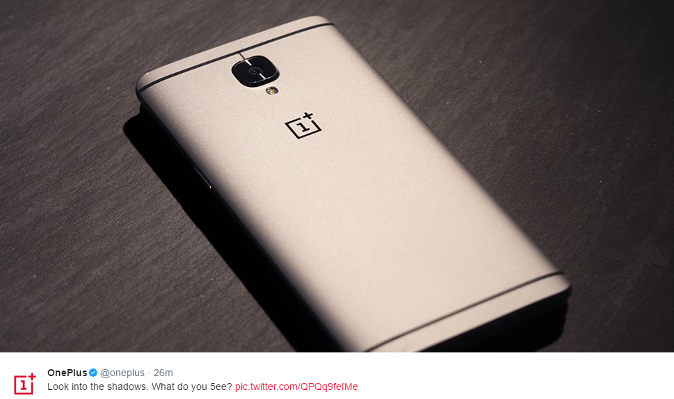 New teaser image suggests the OnePlus 5 is smaller than the OnePlus 3T