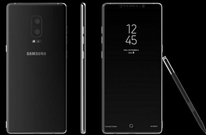 Will the Samsung Galaxy Note 8 come with an embedded fingerprint scanner as this mockup suggests? - Samsung Galaxy Note 8 to feature Infinity Display, will launch with Android 7.1.1 installed?
