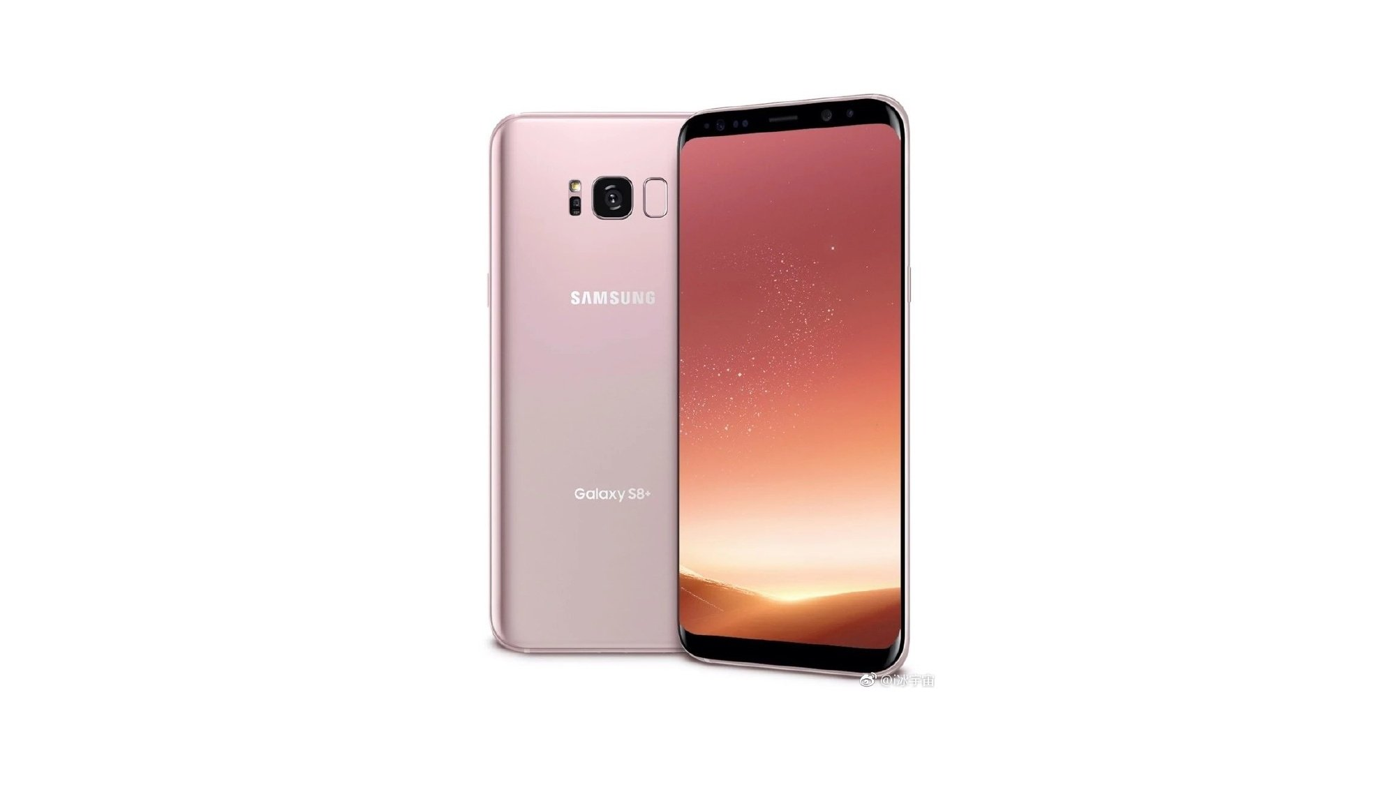 Alleged press render of the Galaxy S8+ in Rose Gold - Report: iPhone 8 is the reason for new Galaxy S8 and LG G6 variants