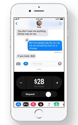iOS 11 and Apple pay add person-to-person transactions... right inside Messages - iOS 11 is announced with improvements to Siri, Apple Pay, Photos and lots more