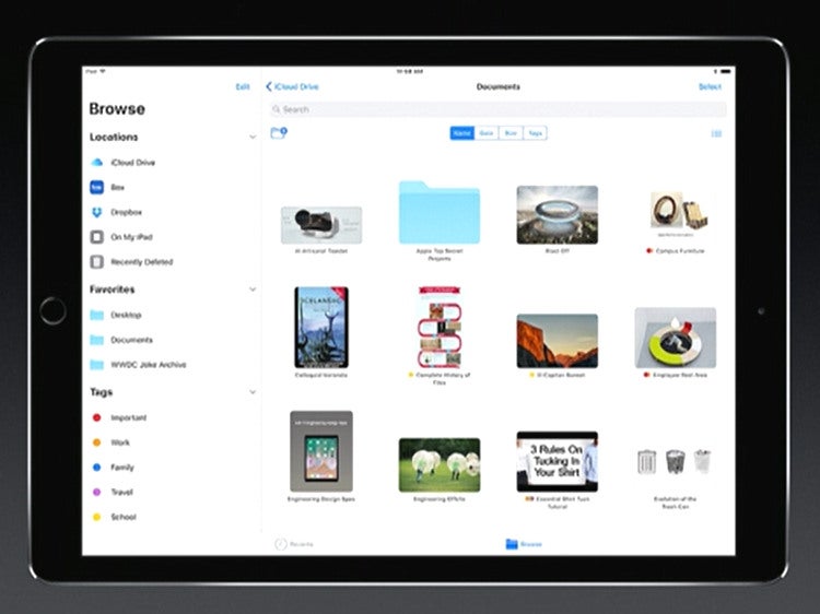 Files in grid view - It's happening: iOS is getting a real file manager this fall