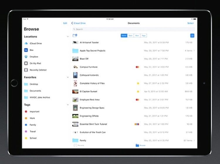 Files in list view - It's happening: iOS is getting a real file manager this fall