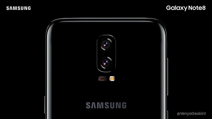 This Galaxy Note 8 concept seems to be missing a little something - The Galaxy Note 8 won&#039;t have an in-screen fingerprint scanner, according to Samsung official