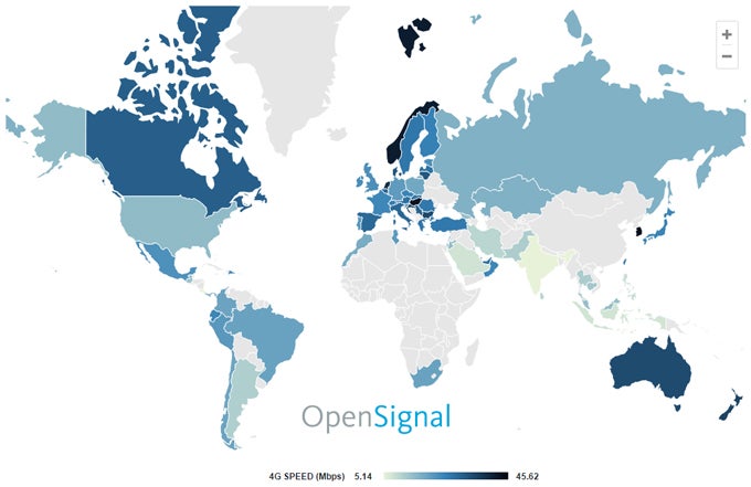 U.S. LTE coverage is top-tier but speeds are lacking, according to OpenSignal's latest report