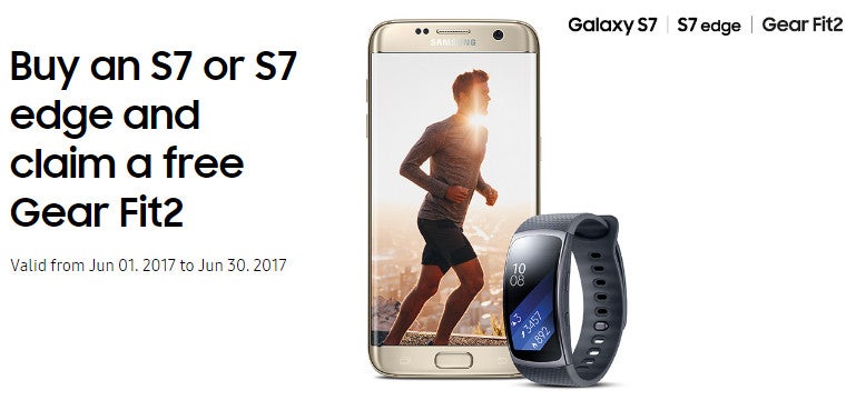 Deal: Get a free Samsung Gear Fit2 when you purchase a Galaxy S7 or S7 edge in the UK