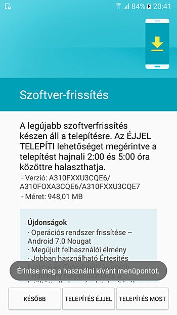 Samsung Galaxy A3 (2016) starts receiving Android 7.0 Nougat update