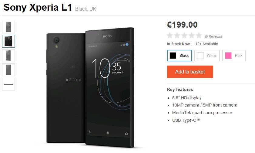 Sony Xperia L1 makes its debut in Europe, priced to sell for €199