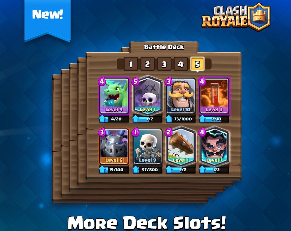 Clash Royale 1.9 update rolling out with four new cards, 2vs2 modes, more deck slots