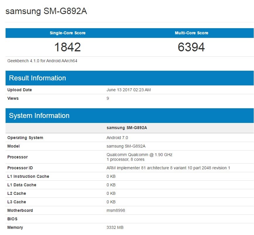 Samsung Galaxy S8 Active pops up on Geekbench revealing key specs