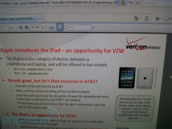 Verizon sees iPad launch as a way to make some big bucks