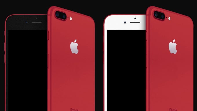 What color do you prefer on the face of a red smartphone?