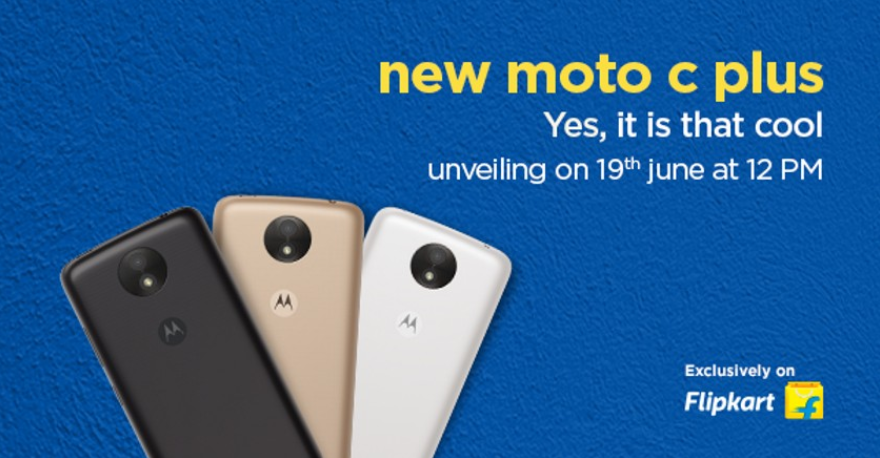 The Moto C Plus will be introduced in India on June 19th - Motorola Moto C Plus to be unveiled in India on June 19th