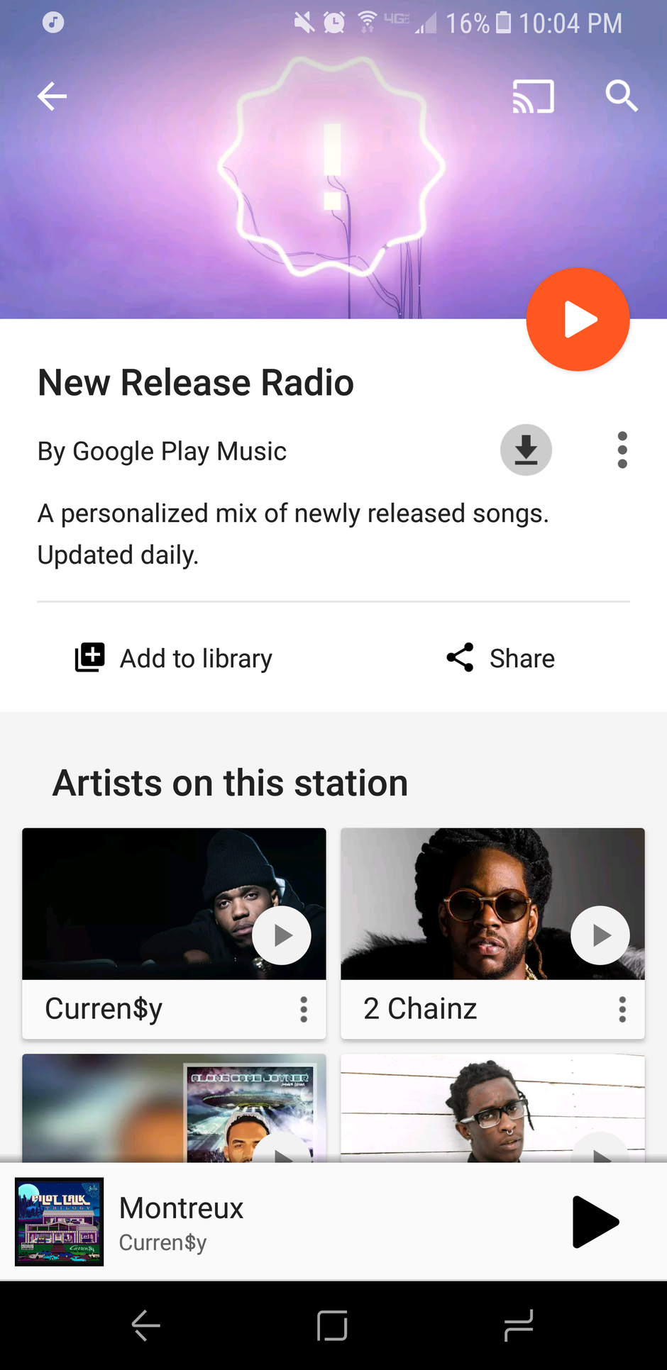 Galaxy S8/S8+ owners get an exclusive ‘New Release Radio’ station in Google Play Music